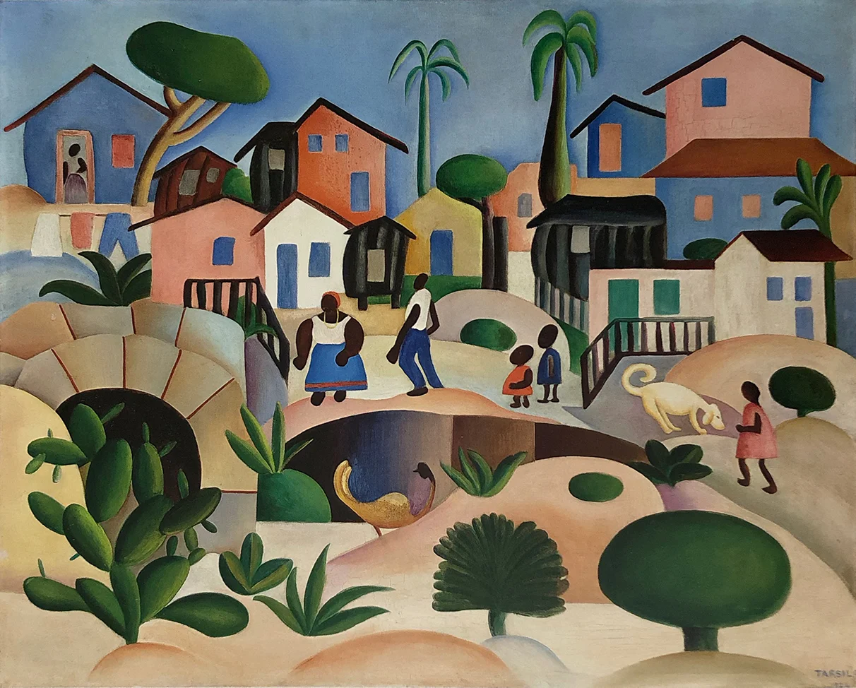 15. Tarsila do Amaral, Hill of the Favela , c. 1924, Hecilda and Sérgio Fadel Collection, Rio de Janeiro. Tarsila do Amaral: Inventing Modern Art in Brazil , 2018, MoMA, New York