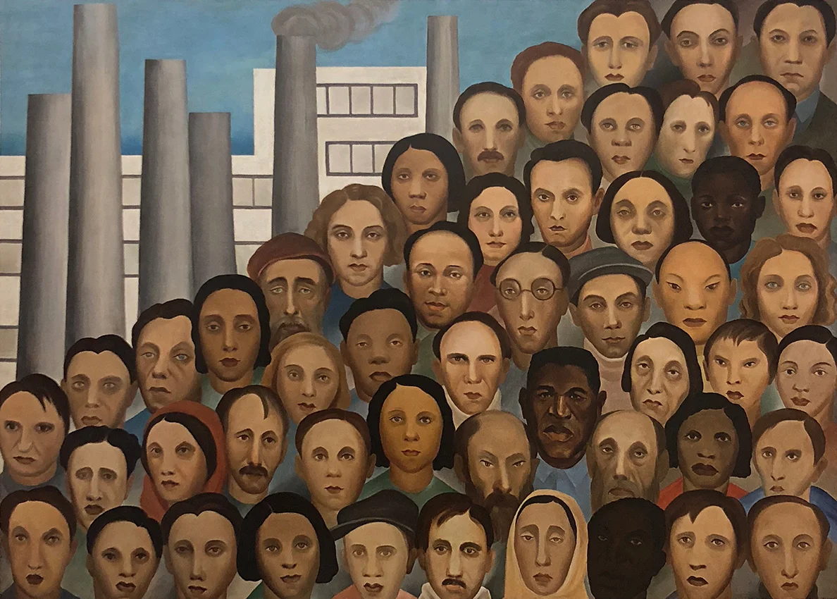 19. Tarsila do Amaral, Workers , c. 1933, Acervo Artístico-Cultural dos Palácios do Governo do Estado de São Paulo. Tarsila do Amaral: Inventing Modern Art in Brazil , 2018, MoMA, New York