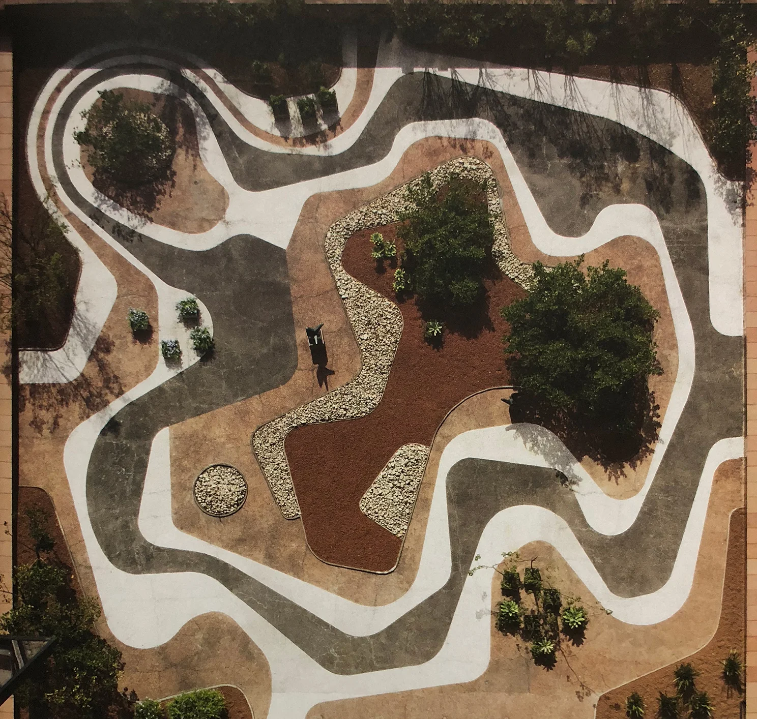 24. Roberto Burle Marx, Mineral roof garden, Banco Safra Headquarters, 1983, São Paulo. Roberto Burle Marx - Brazilian Modernist , 2015, The Jewish Museum, New York