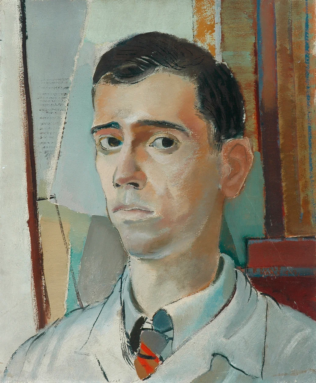 26. Roberto Burle Marx, Portrait of a young man , n. d., Kirklees Museums and Galleries. The Art of Diplomacy - Brazilian Modernism Painted For War , 2018. Embassy of Brazil London