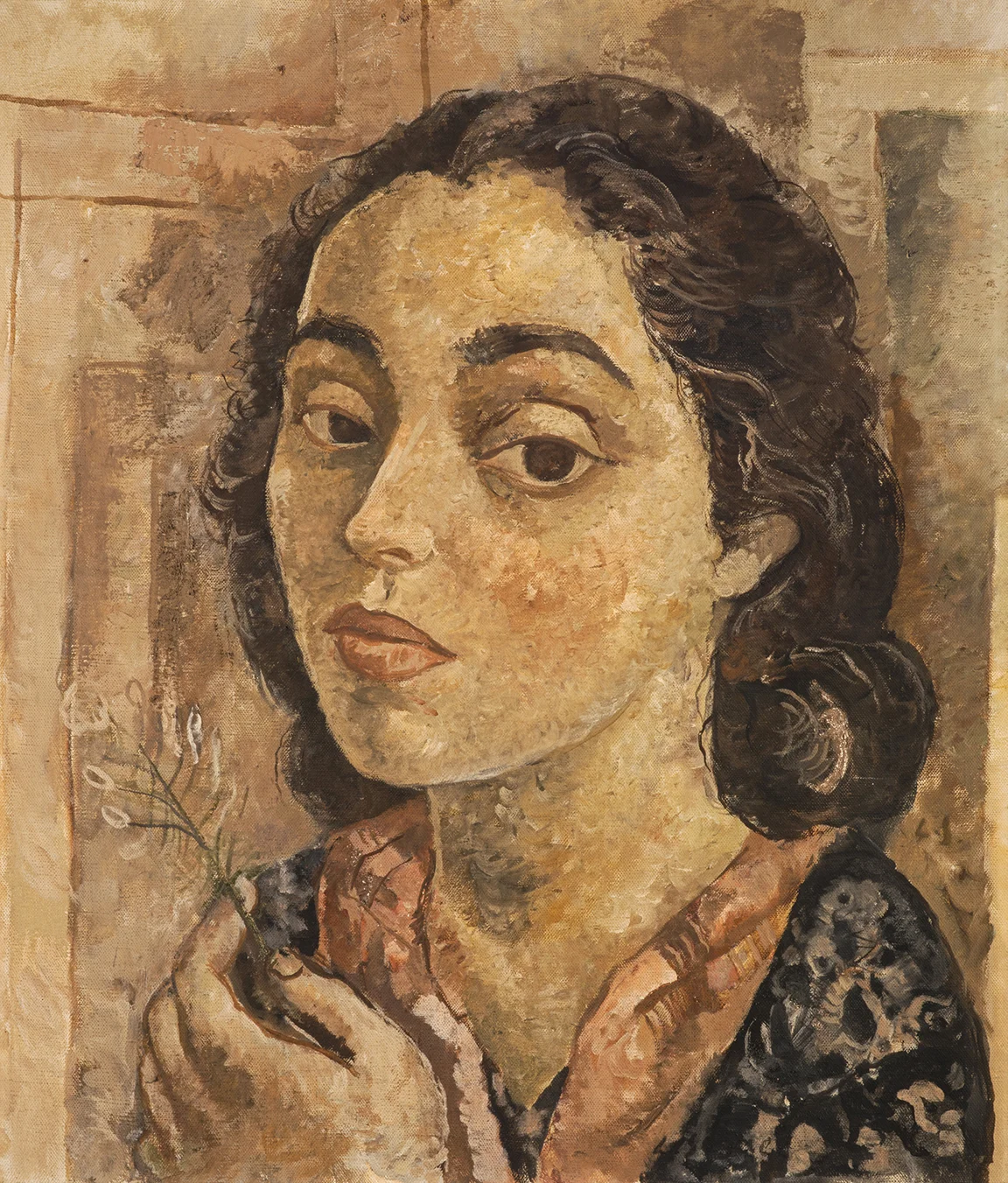 27. Lasar Segall, Lucy with Flower , c. 1939 - 42, Scottish National Gallery of Modern Art. The Art of Diplomacy - Brazilian Modernism Painted For War , 2018. Embassy of Brazil London