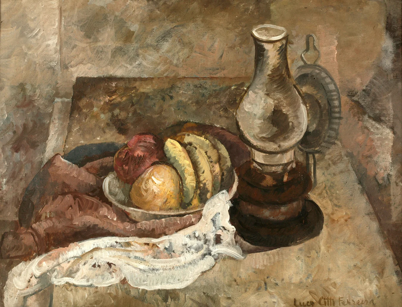 7. Lucy Citti Ferreira, Still Life with a Lamp , n.d., Manchester Art Gallery. The Art of Diplomacy - Brazilian Modernism Painted For War , 2018. Embassy of Brazil London