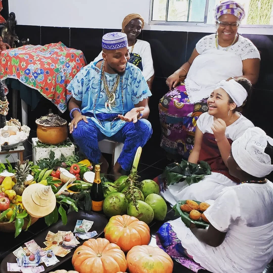 48. Babalorixá and doctor in social sciences, Pai Rodney William, during celebrations in his place of worship, terreiro . Image: Personal Archive
