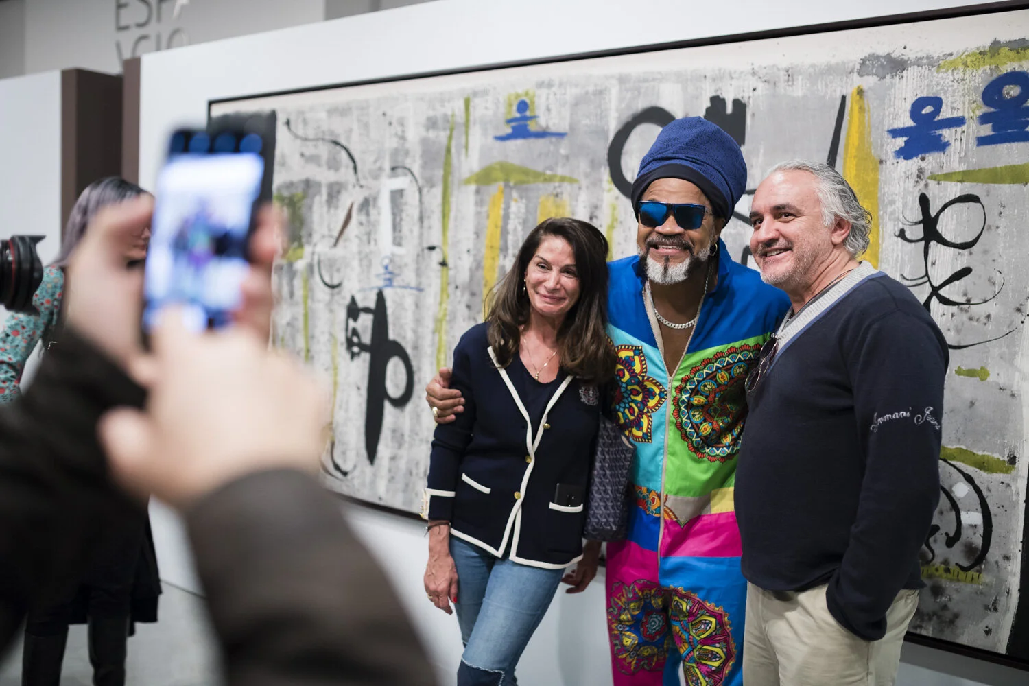53. Artist Carlinhos Brown's solo exhibition, La mirada que escucha , at Telefonica Foundation, Madrid, 2019. Image: Javier Arias