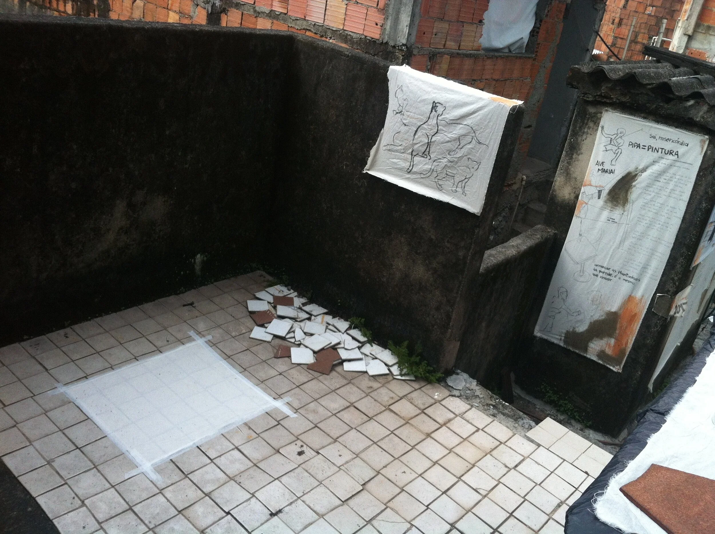 38. Laje, só existe com gente artwork series . Artist: Maxwell Alexandre, Rocinha, Rio de Janeiro. Courtesy of Maxwell Alexandre Studio