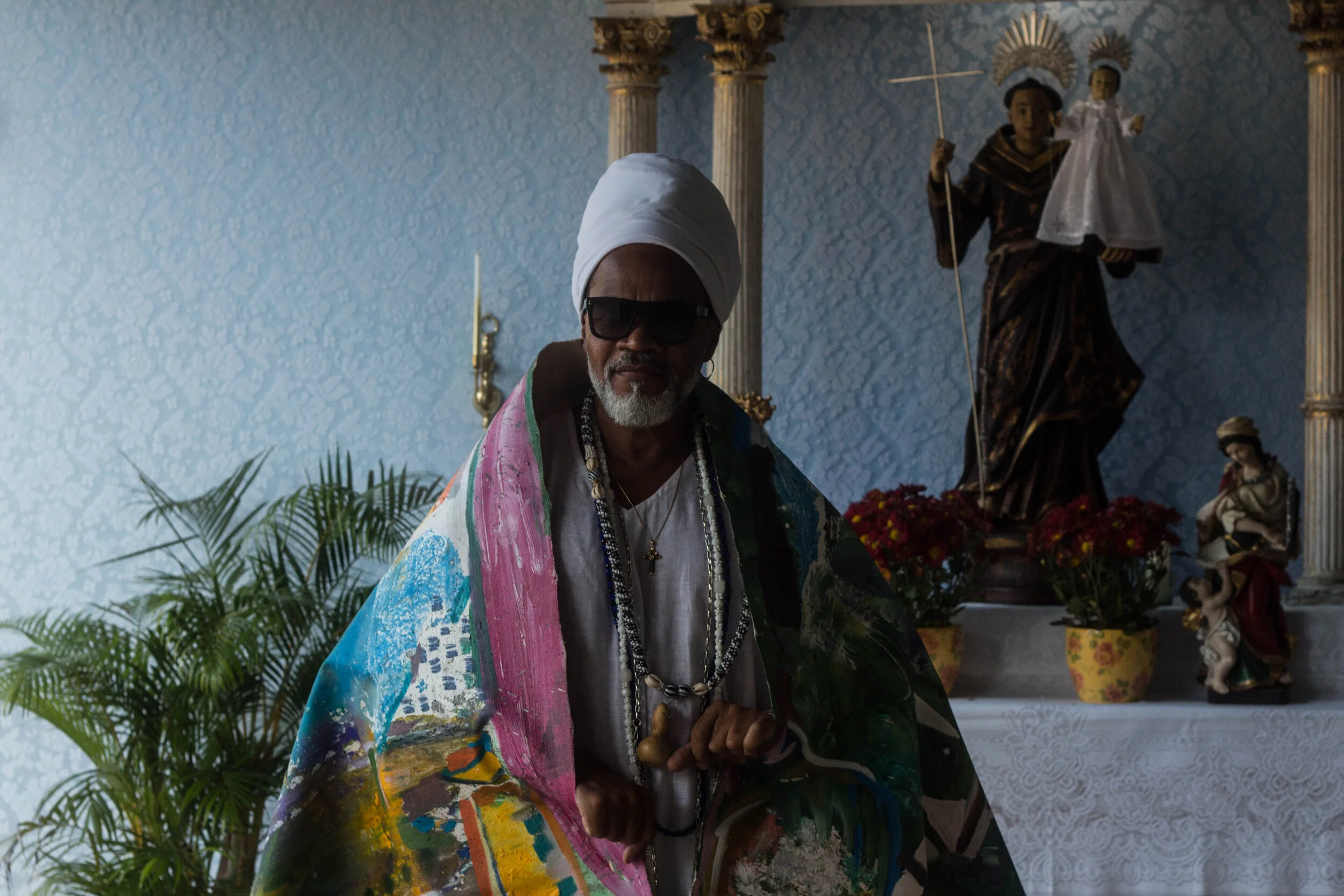 56. Artist Carlinhos Brown performing in the Candeal for Brazil, the untold story, Salvador . Image: Iajima Silena