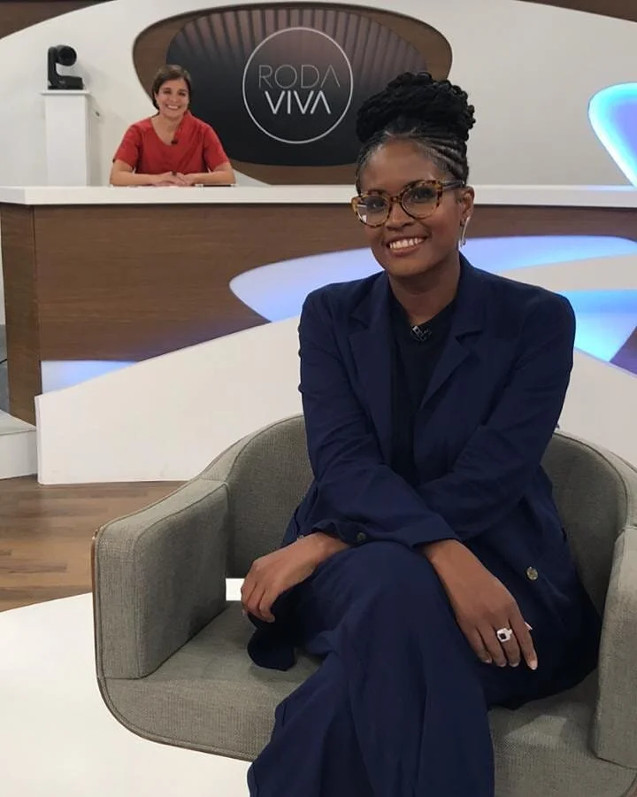 16. The author Djamila Ribeiro on Brazil's TV Cultura Roda Viva programme of interviews