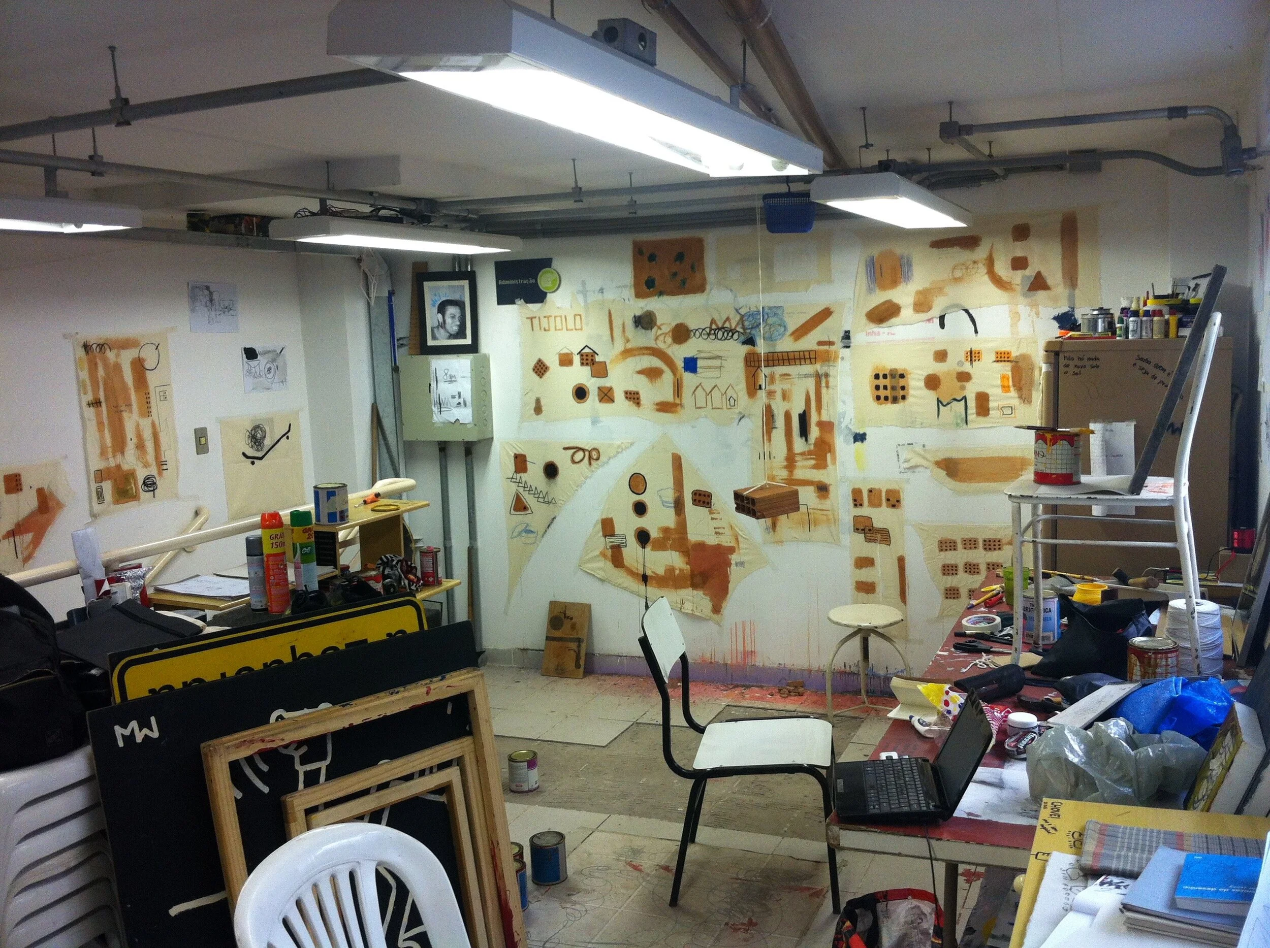 39. Artist Maxwell Alexandre's Studio, Rio de Janeiro. Courtesy of Maxwell Alexandre Studio