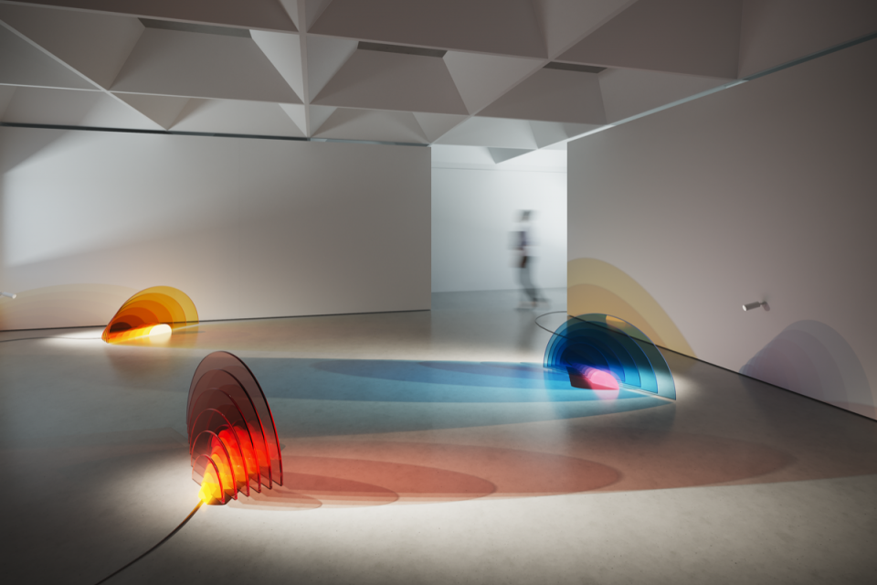 Radiance installation at London Design Biennale 2018. Courtesy of Haberdashery.