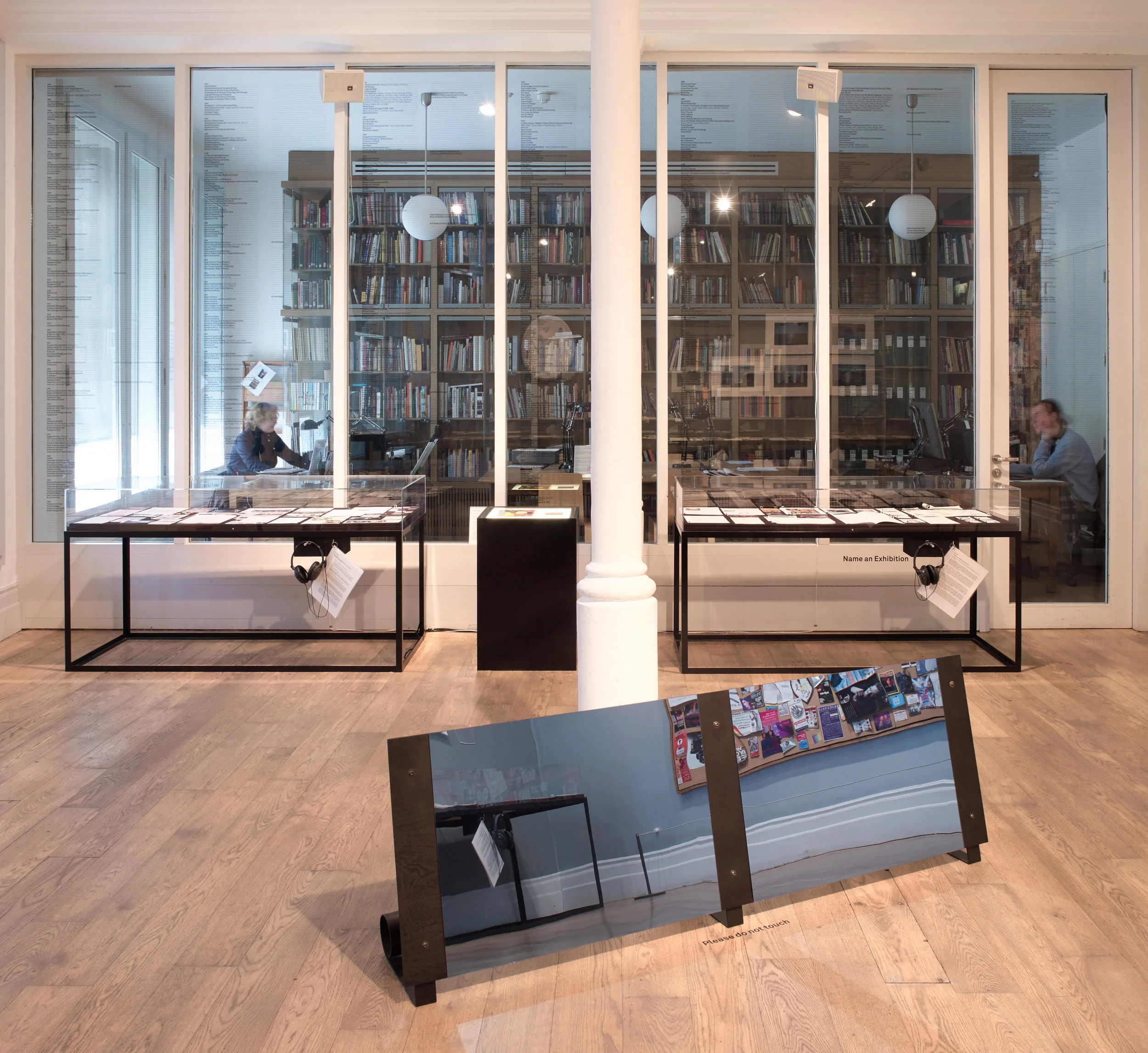 4. Shoe Mirror (Blue) , Tom Burr, 2006. Queer Spaces: London, 1980s - Today. Courtesy of the Whitechapel Gallery.